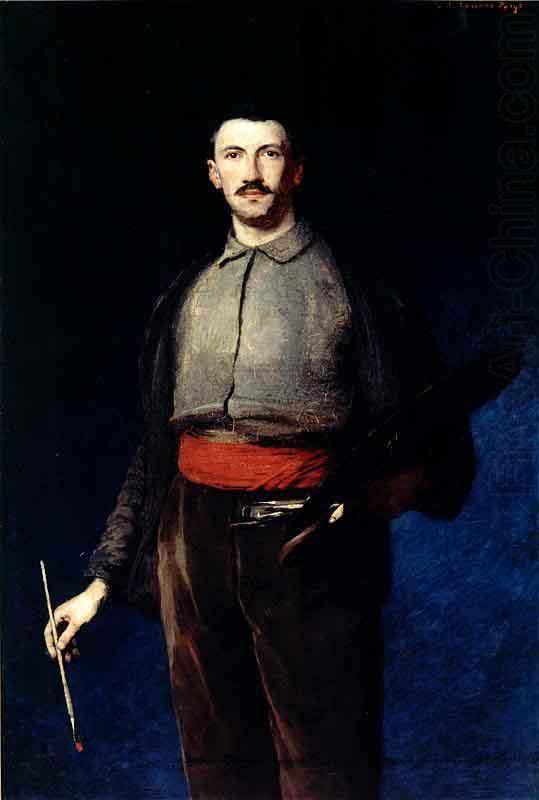 Ludwik de Laveaux Self portrait with a palette oil painting picture